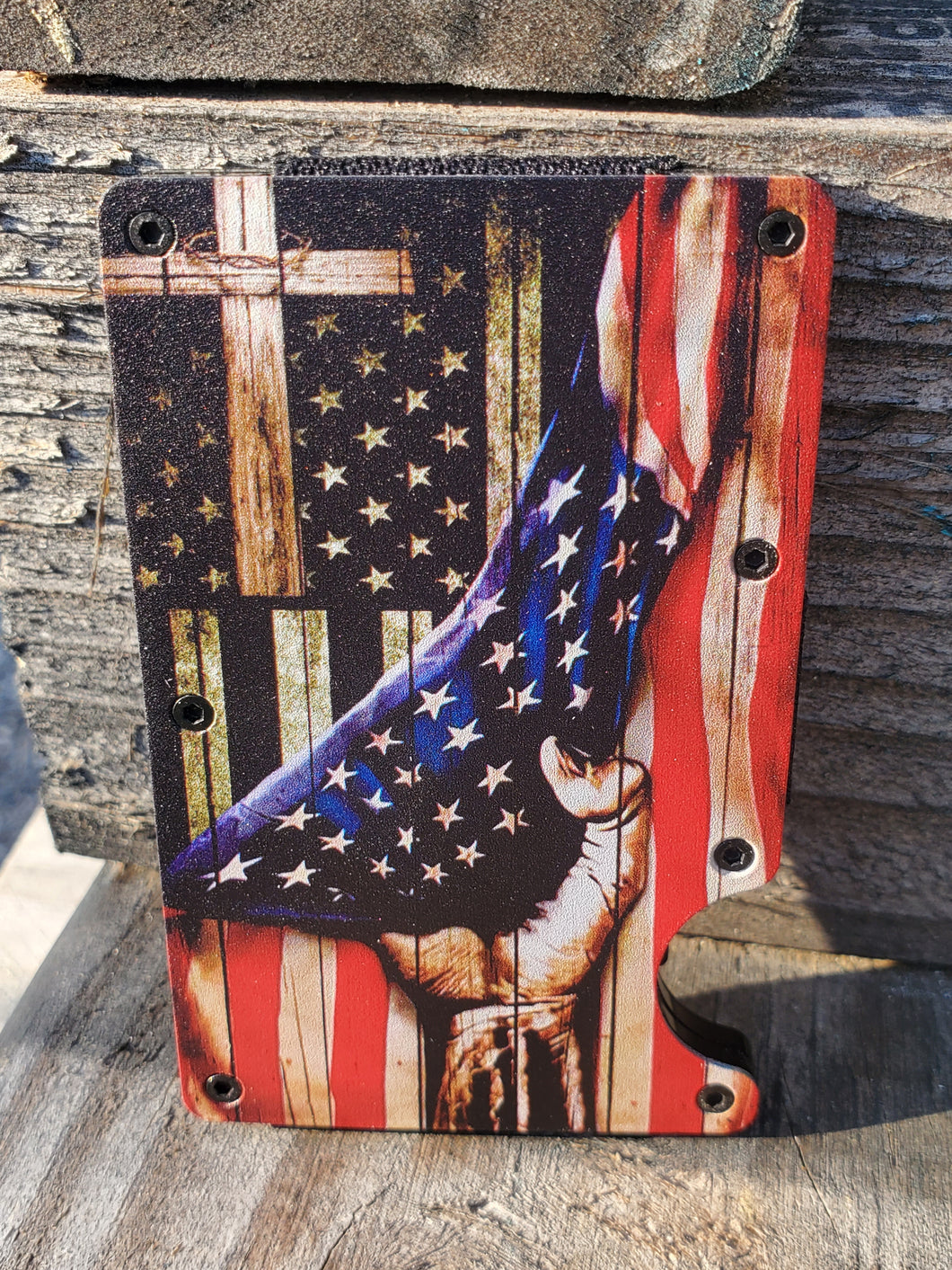 Cross and Flag Wallet