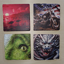 Load image into Gallery viewer, 4 PACK TRAVERTINE COASTERS (CUSTOM)
