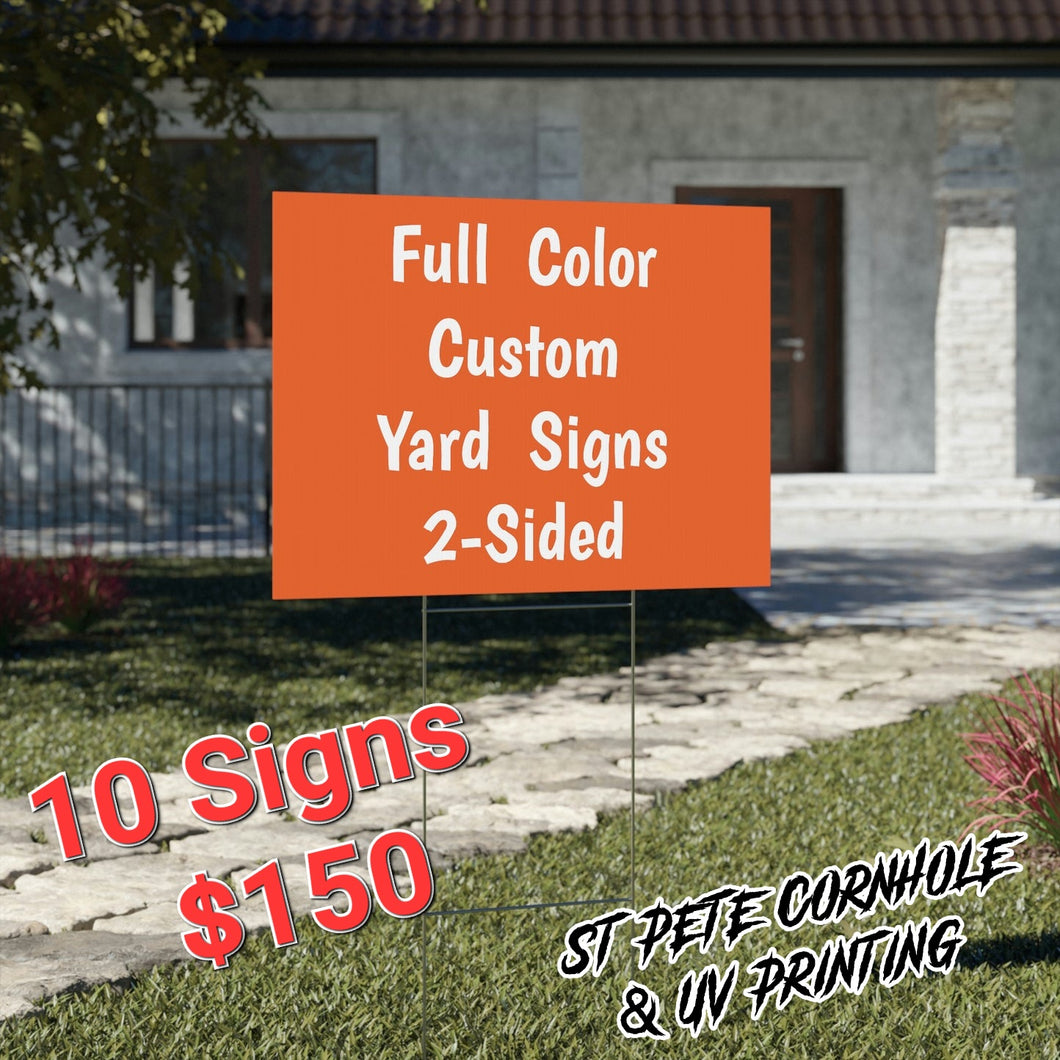 10 PACK YARD SIGNS