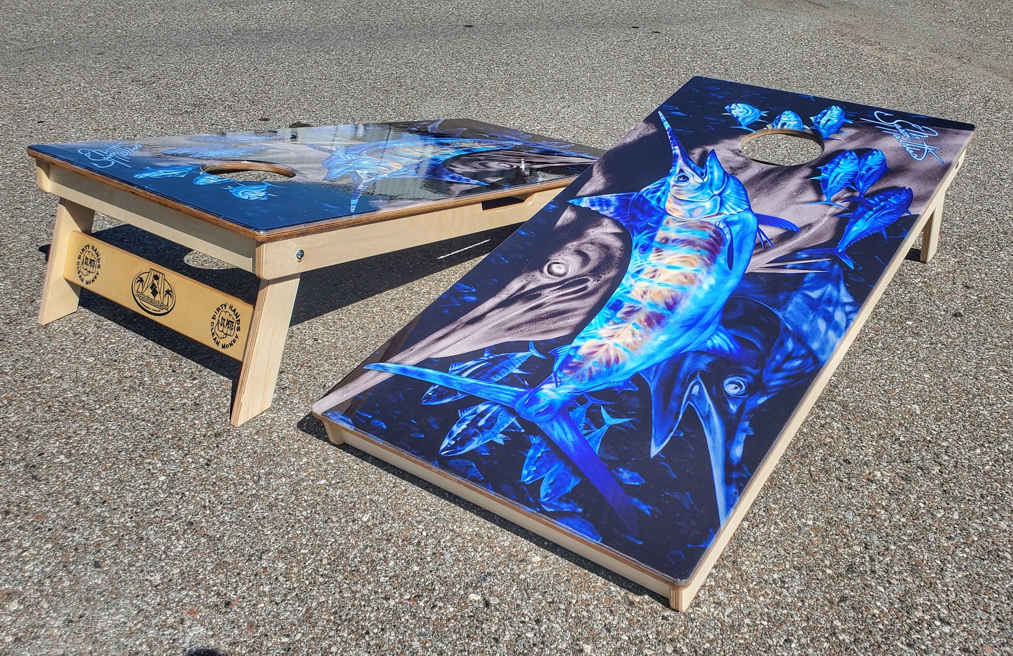 Cornhole Boards - Artist Series - Jason Mathias – St Pete Cornhole