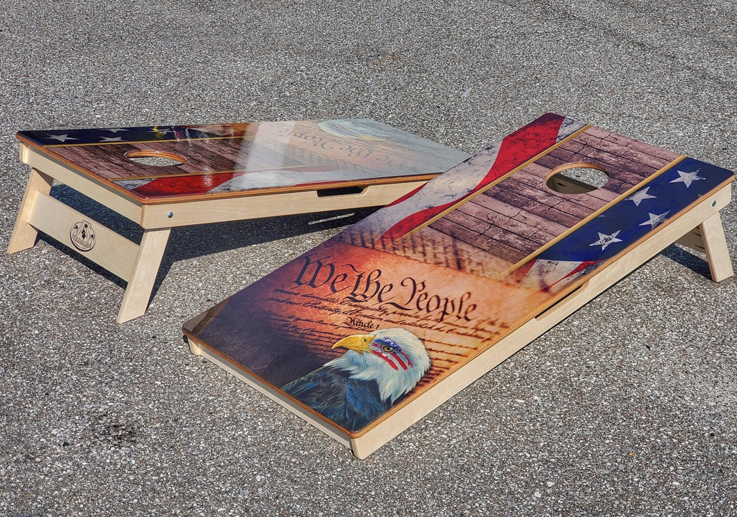 WE THE PEOPLE #2 Themed Direct Print Cornhole Boards