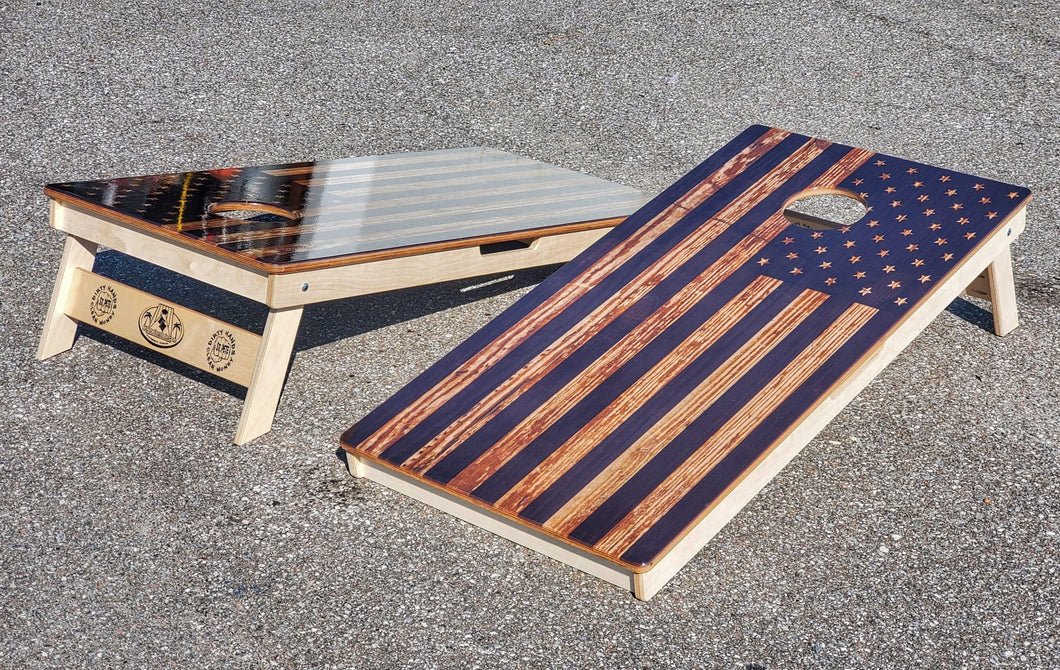 Distressed America Flag Themed Direct Print Boards