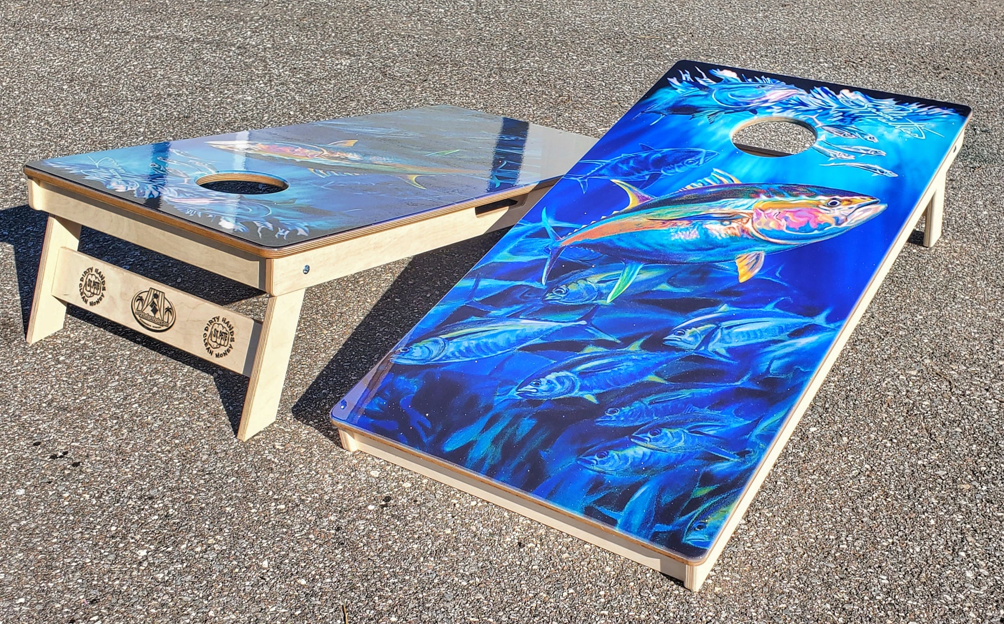 Cornhole Boards - Artist Series - Jason Mathias – St Pete Cornhole
