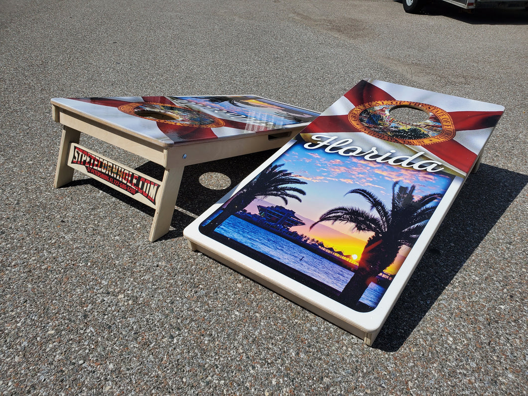 St Pete Pier Cornhole Boards