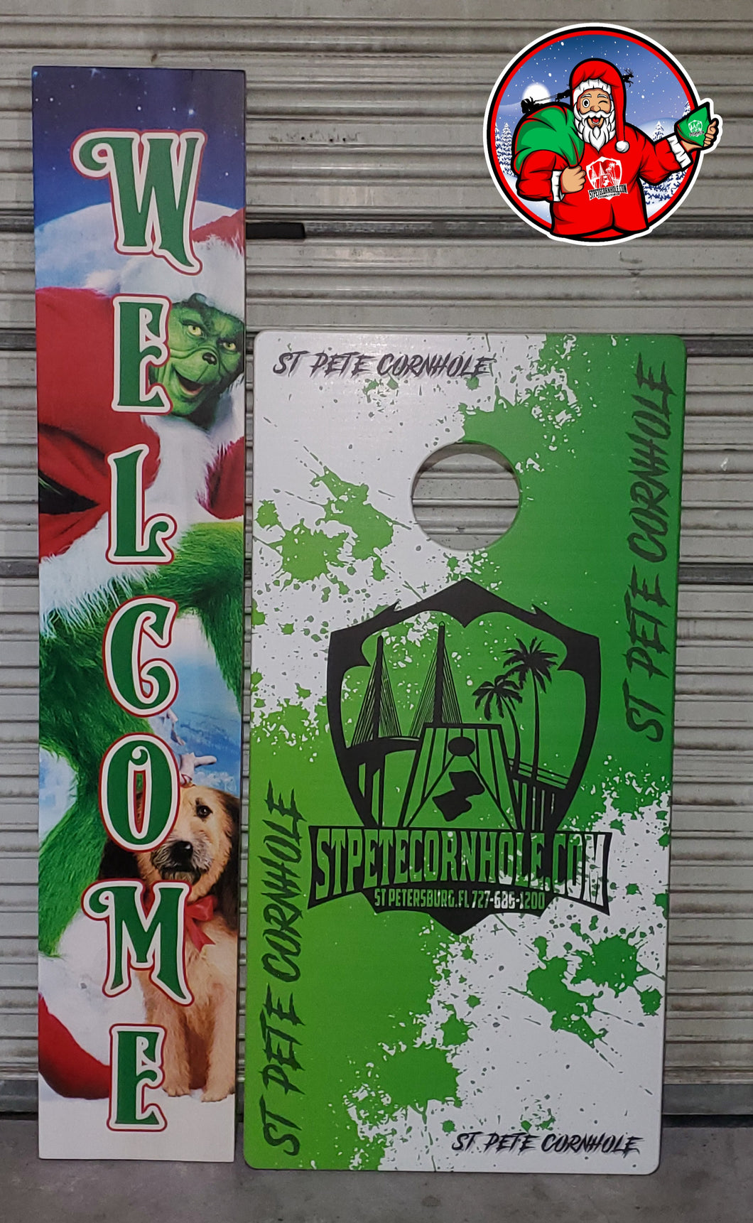 Grinch Welcome Sign