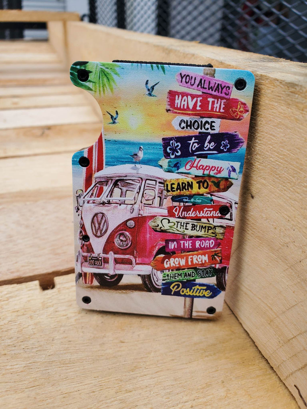 VW Van Beach Minimalist Wallet