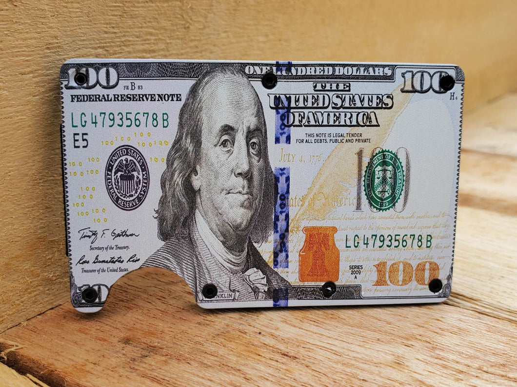 100 Dollar Bill Minimalist Wallet