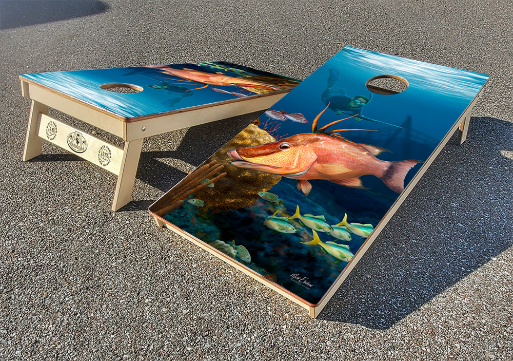 Hog Fish Cornhole Boards by Mark Erickson